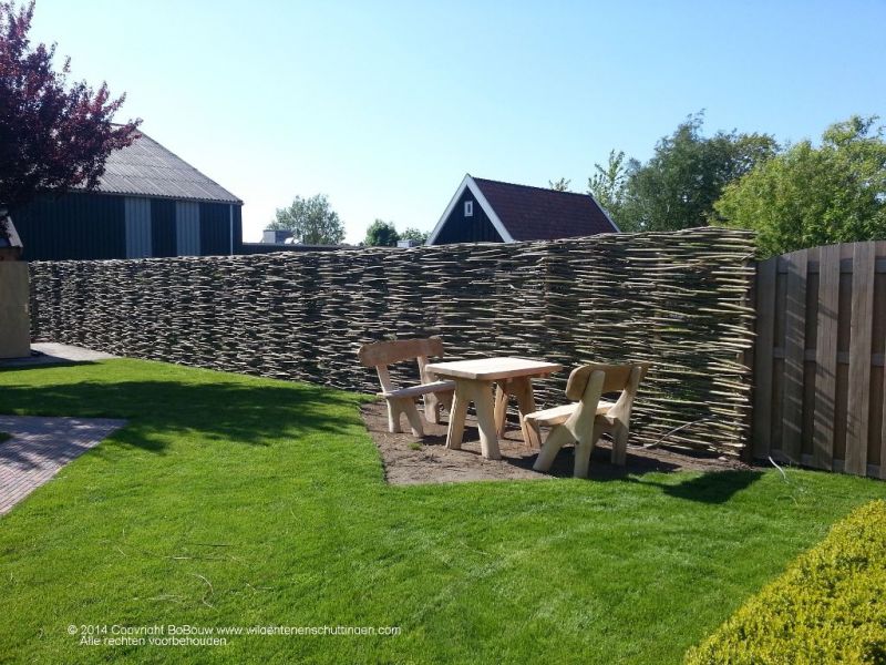 Boeren wilgen schutting 